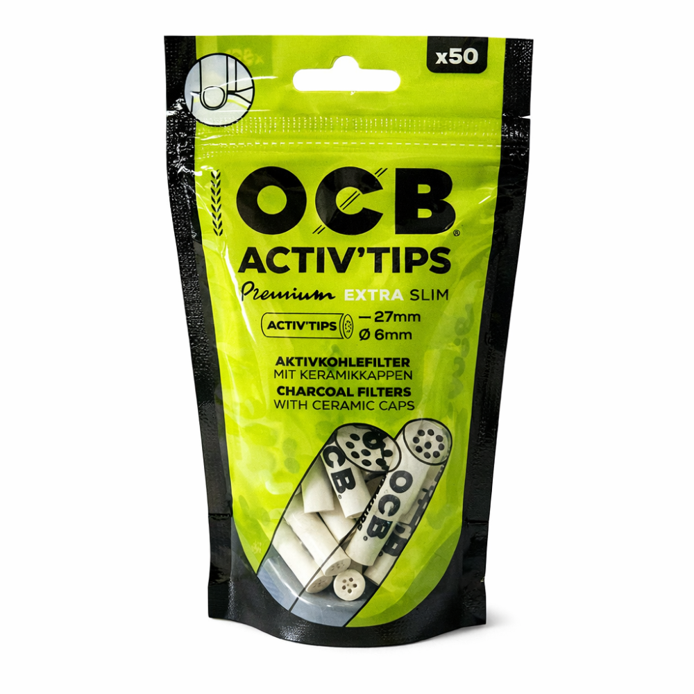 OCB Aktiv Tips Extra Slim Ø 6mm 50er Beutel 