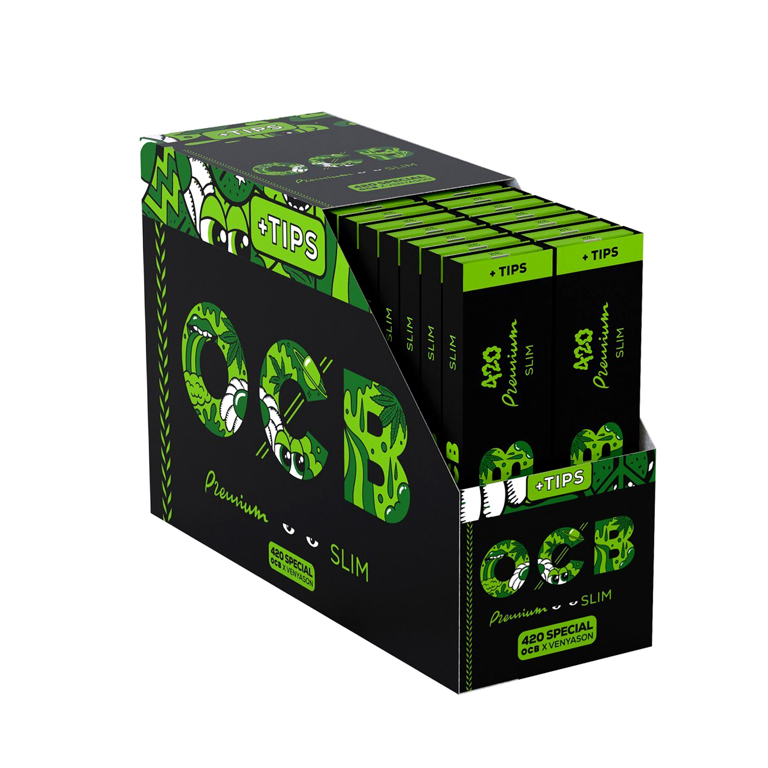 OCB Premium  "420 Special Edition" Long Slim Papier + Filter Tip