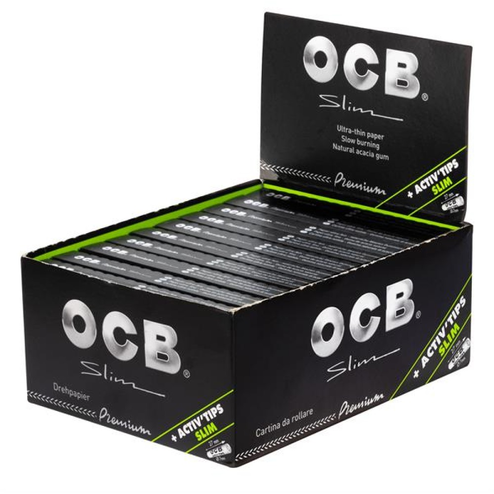 OCB Premium Long Slim Papier + OCB Activ Tips Slim 