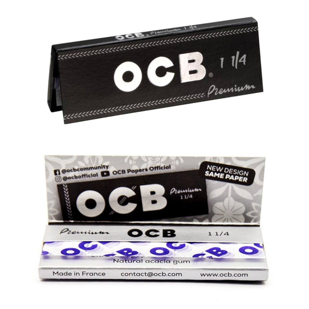 OCB Schwarz Premium 1¼ ,  25er Box a 50 Blatt