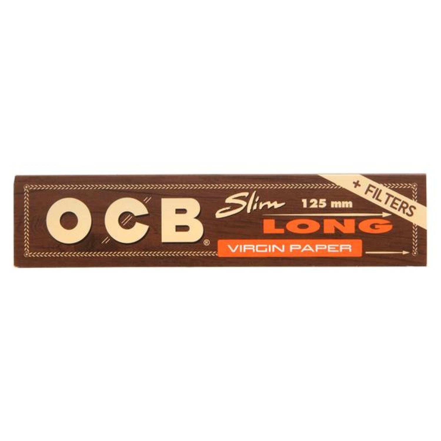 OCB Unbleached Slim+Tips 32er Box a 32 Blatt /Tips