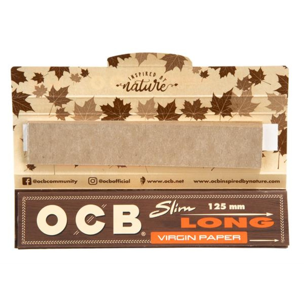 OCB Unbleached Slim+Tips 32er Box a 32 Blatt /Tips