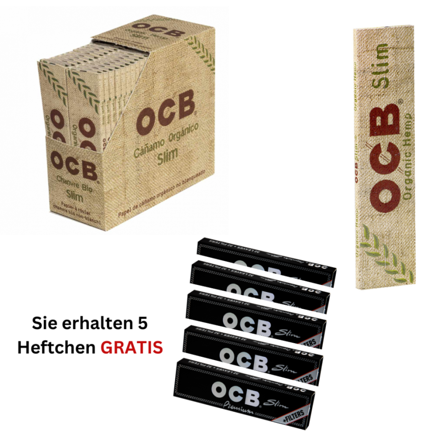 OCB Organic Hemp Slim Papier