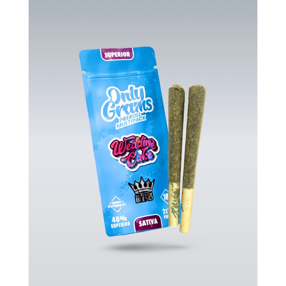 Superior Pre-Rolls Sativa 40% - Wedding Cake | 2x 1.5g
