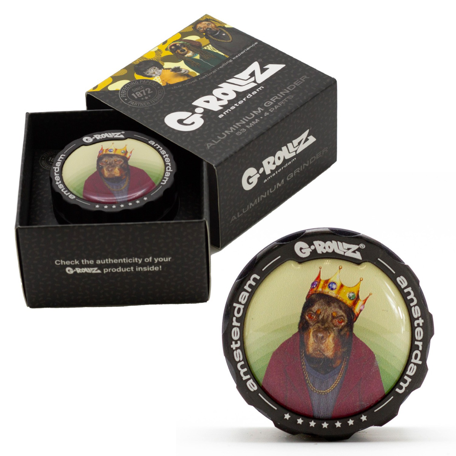 G- Rolls M.Grinder " Pets Rock" I⌀50 mm 4-parts  6er Display