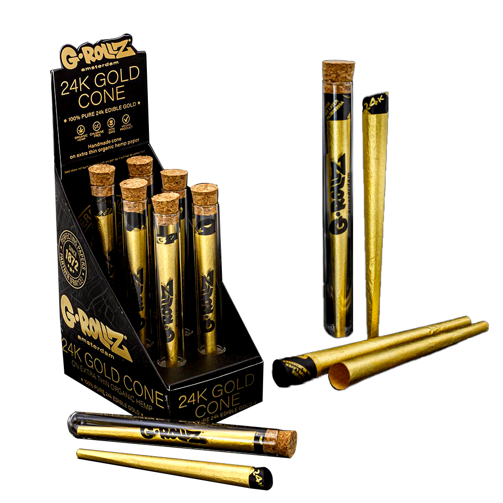 G-Rollz Golden Cone (24k Gold ) 6er Display 109mm