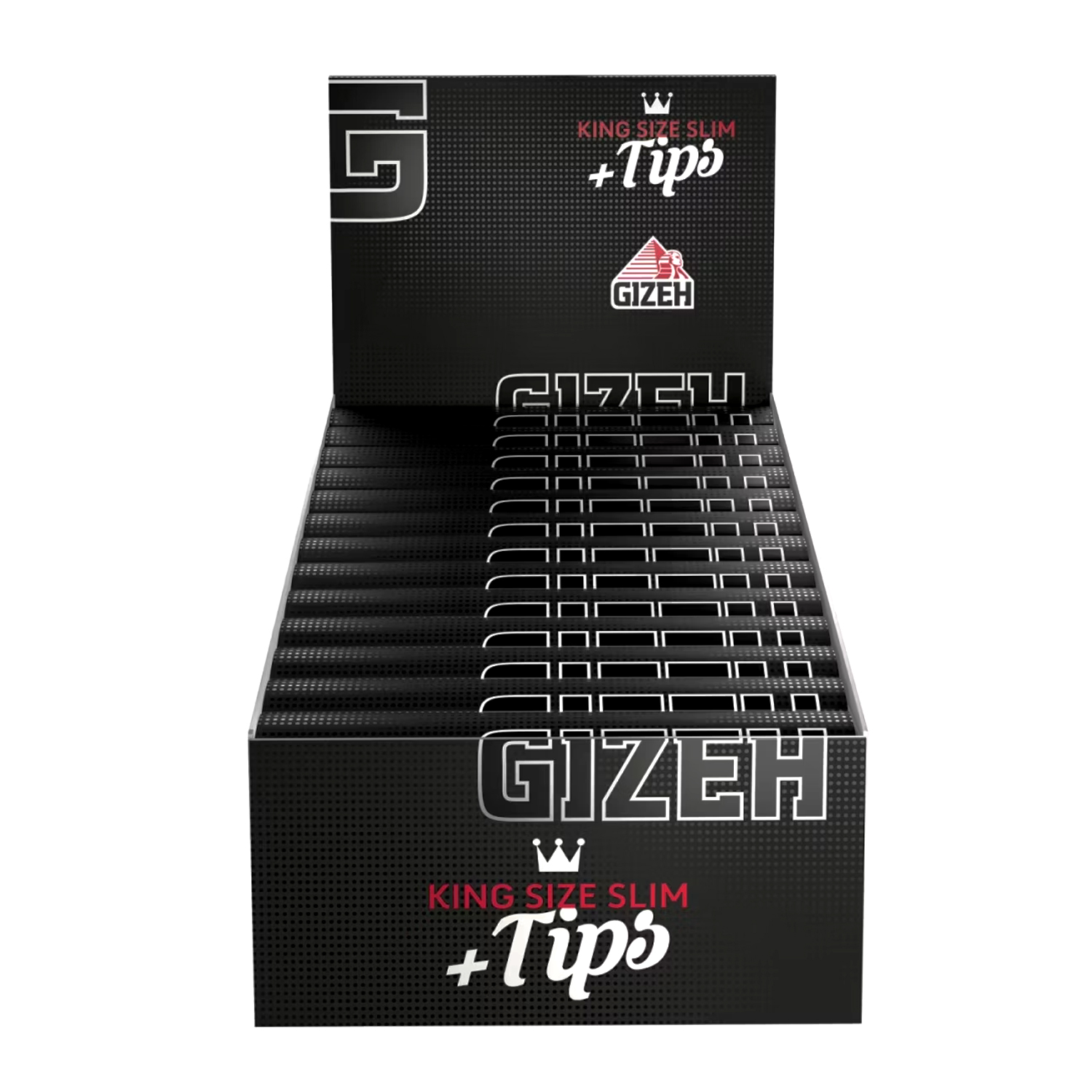 GIZEH Black KS Slim+ FilterTips 25er a34 Blättchen