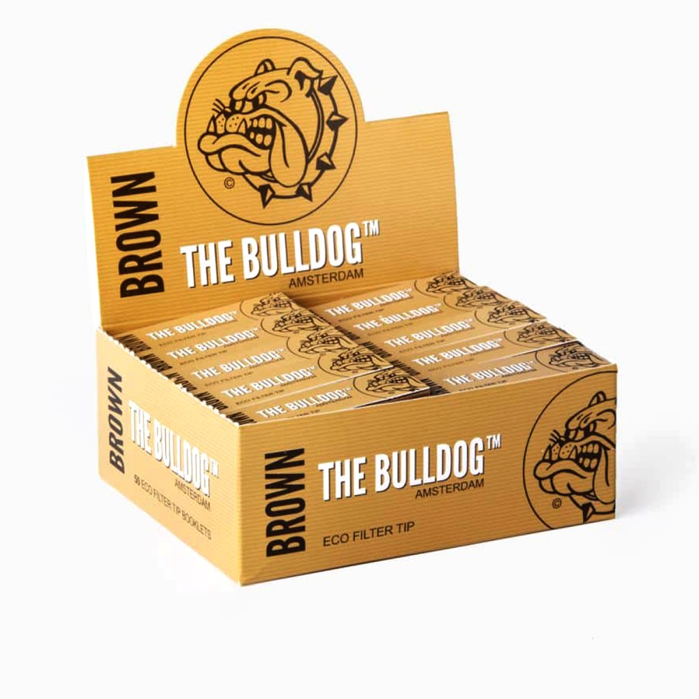 Bulldog FilterTips Braun 60x20mm,33 Blatt 50er Box
