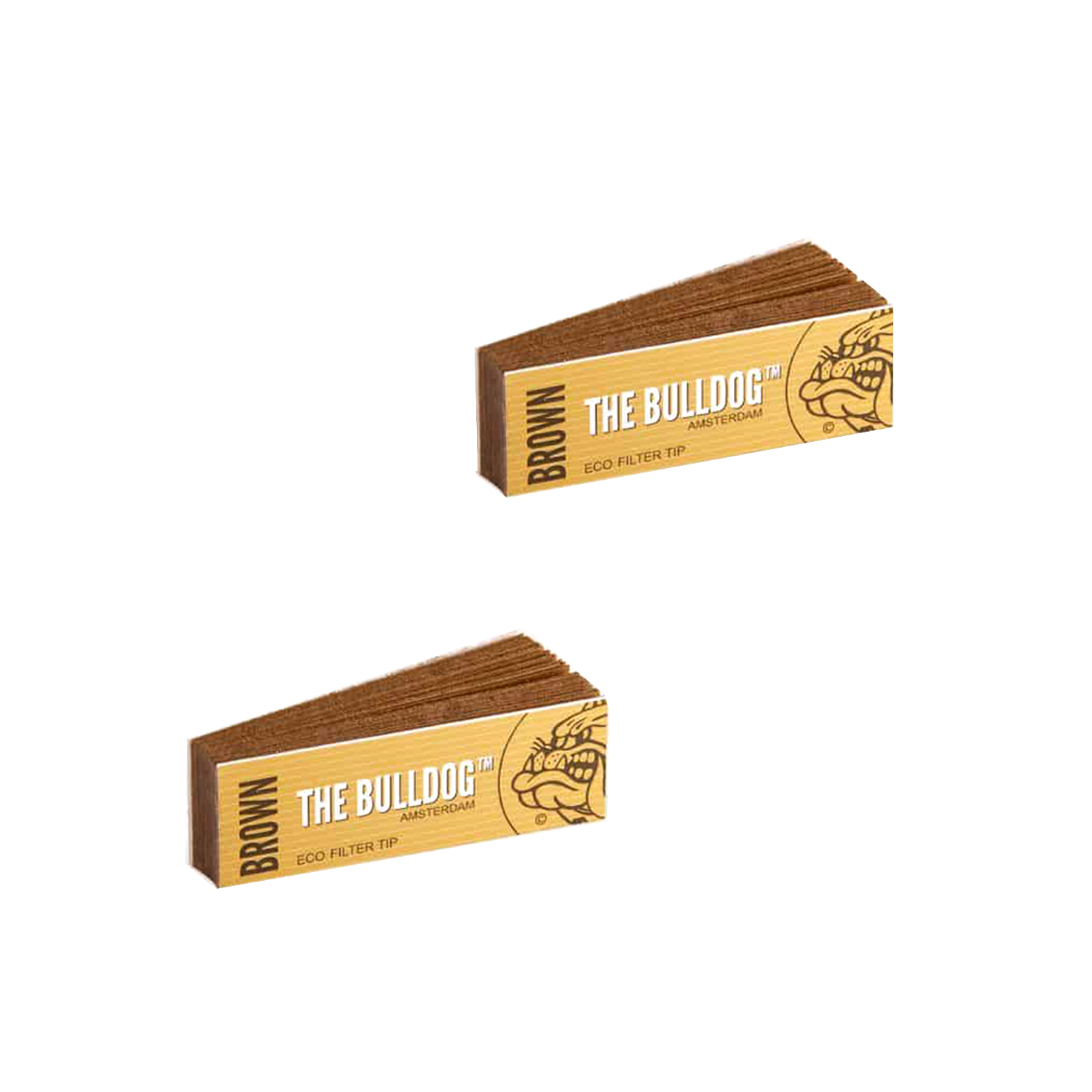 Bulldog FilterTips Braun 60x20mm,33 Blatt 50er Box