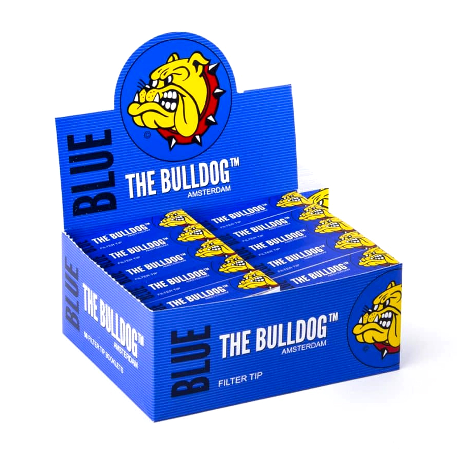 Bulldog FilterTips Blau 60x20mm, 50 Blatt 50er Box