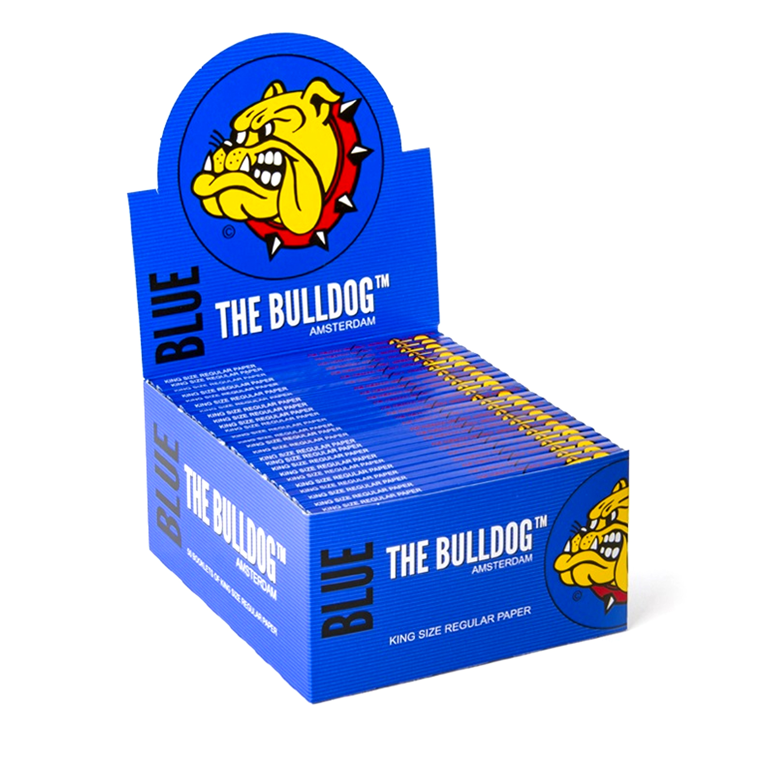 The Bulldog Blau King Size 109x53mm, 32 Blatt