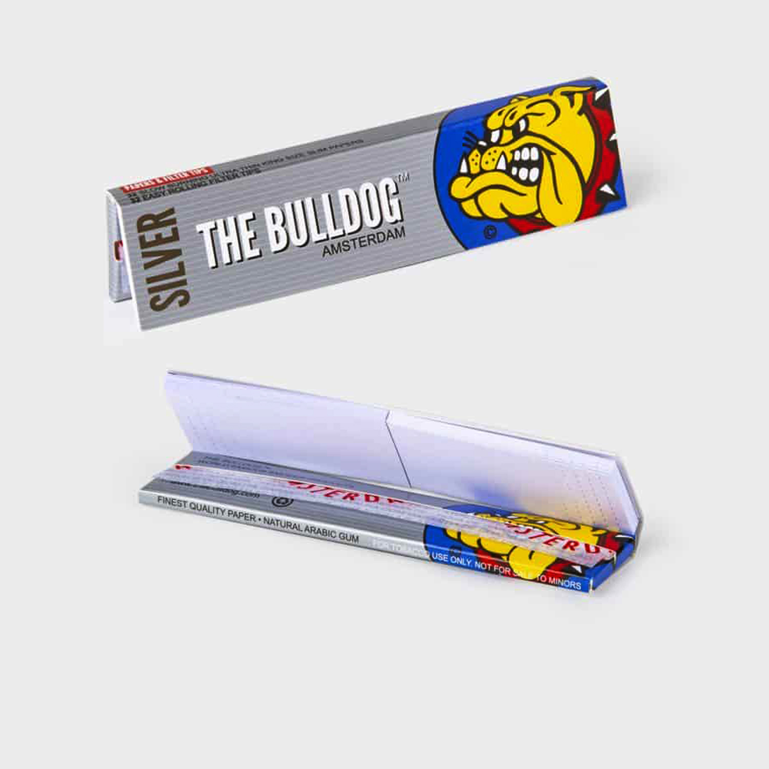 The Bulldog Silber King Size + Tips 109x44mm, 32 Blatt