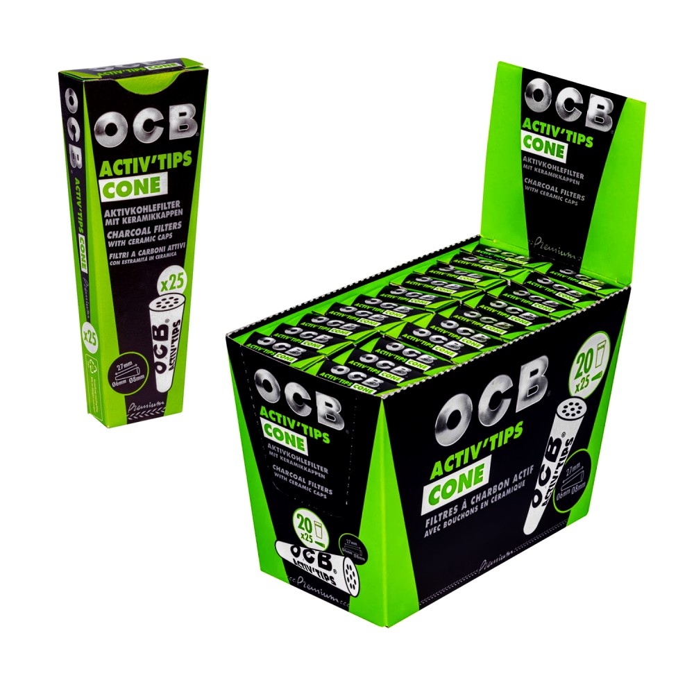 OCB Active Tips Cone 6mm / 8mm. VE20je packet 25 s