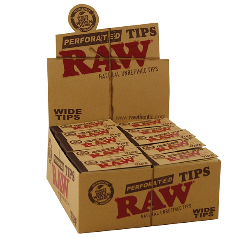 Raw Wide Filtertips 25x56mm 50er box a 50 Blatt