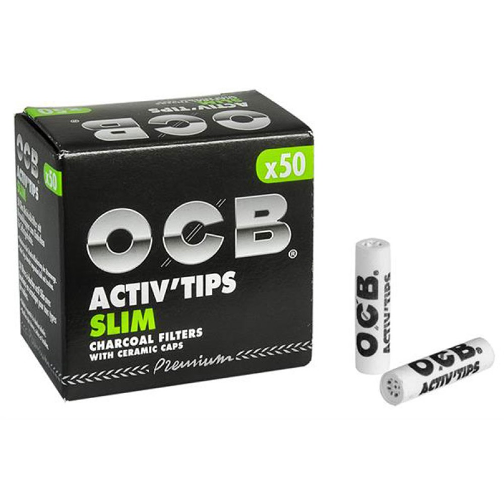OCB Aktiv Tips Slim Ø:7mm L:27mm 10er Box a´50