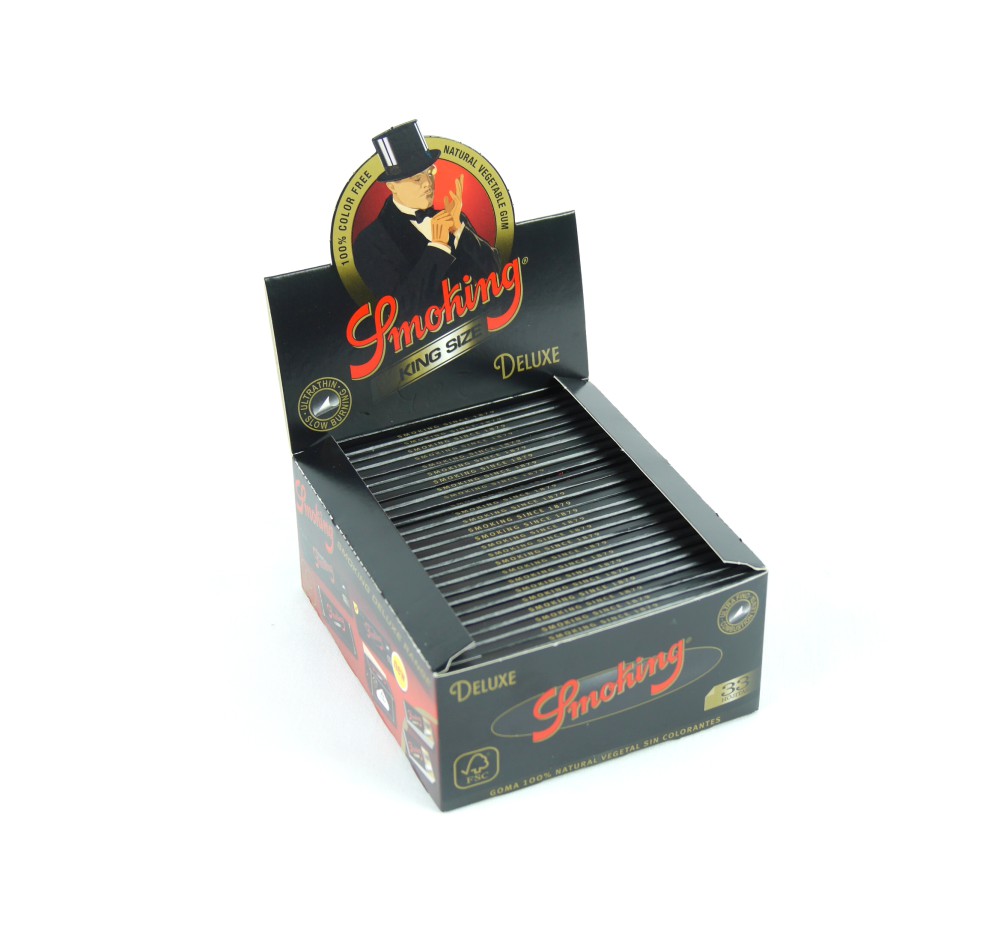 Smoking Deluxe(Schwarz) Blättchen 50er Box á33, King Size