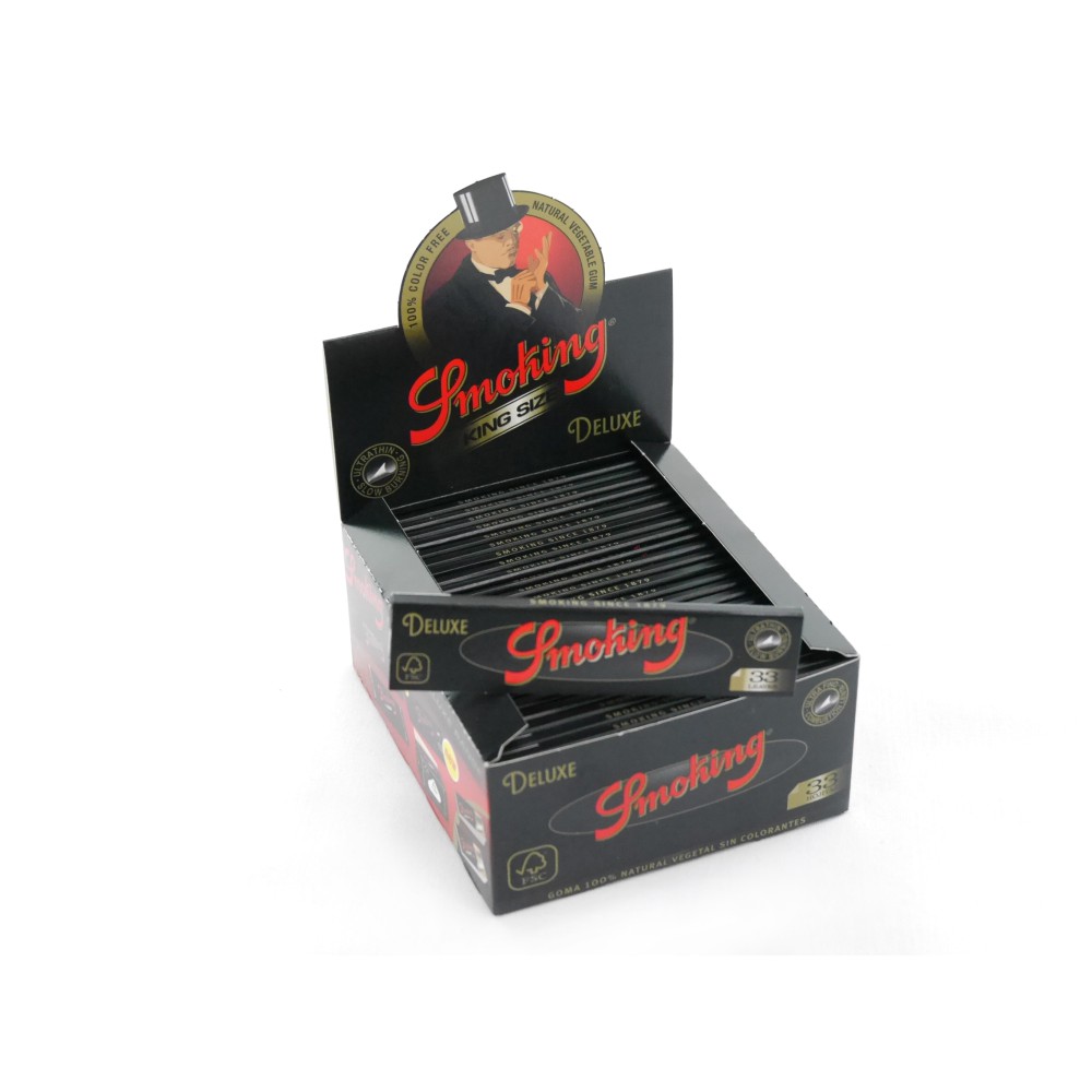 Smoking Deluxe(Schwarz) Blättchen 50er Box á33, King Size