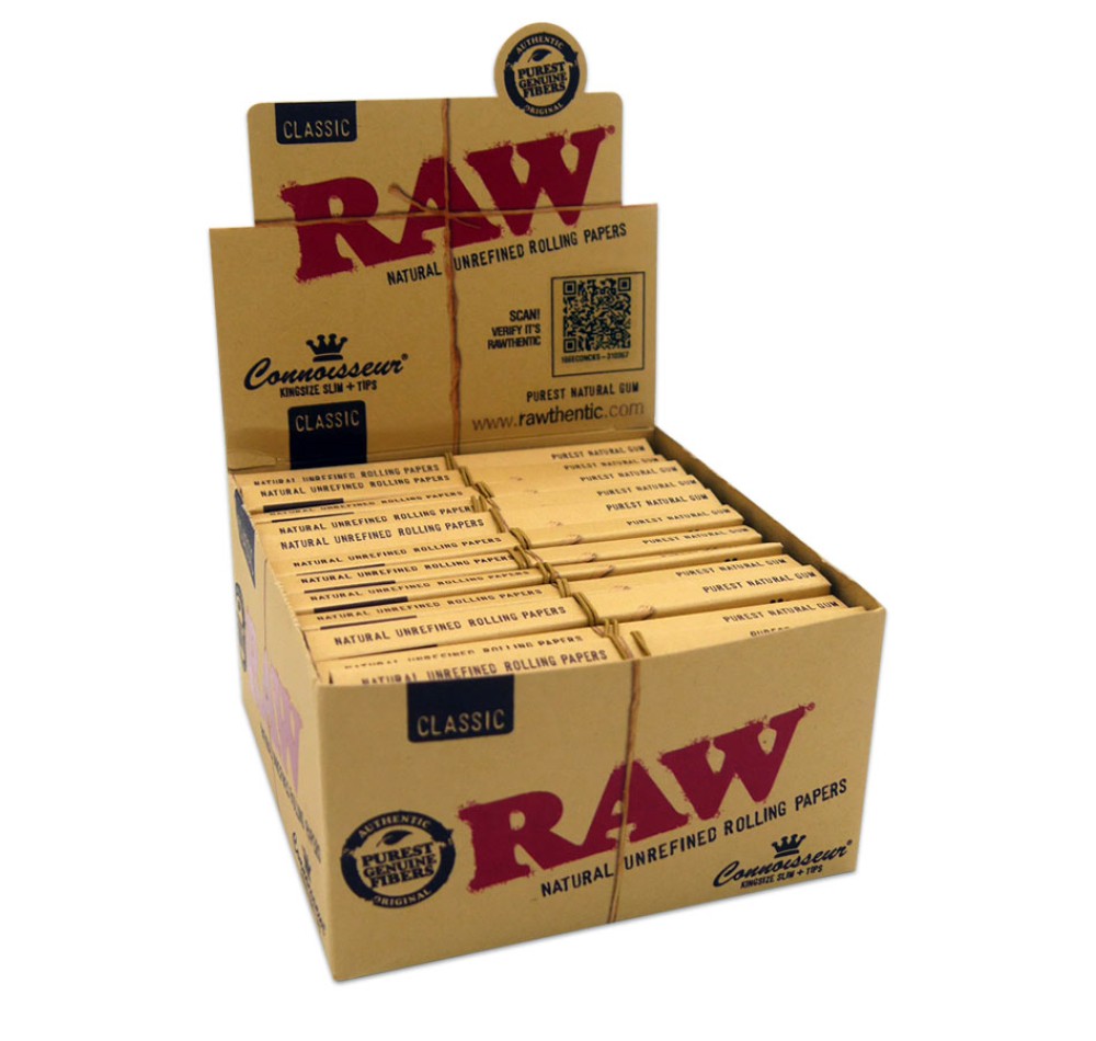 Raw Blättchen King Size Slim + Filtertips 24er Box