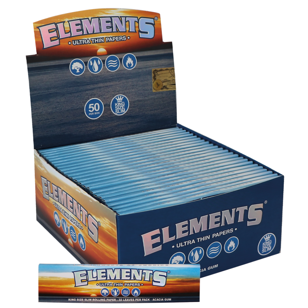 Elements Blättchen King Size Slim 50er Box á33