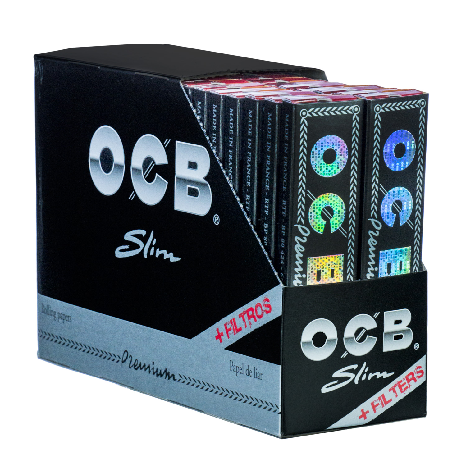 OCB Schw.Premium Slim extra lang + FilterTip