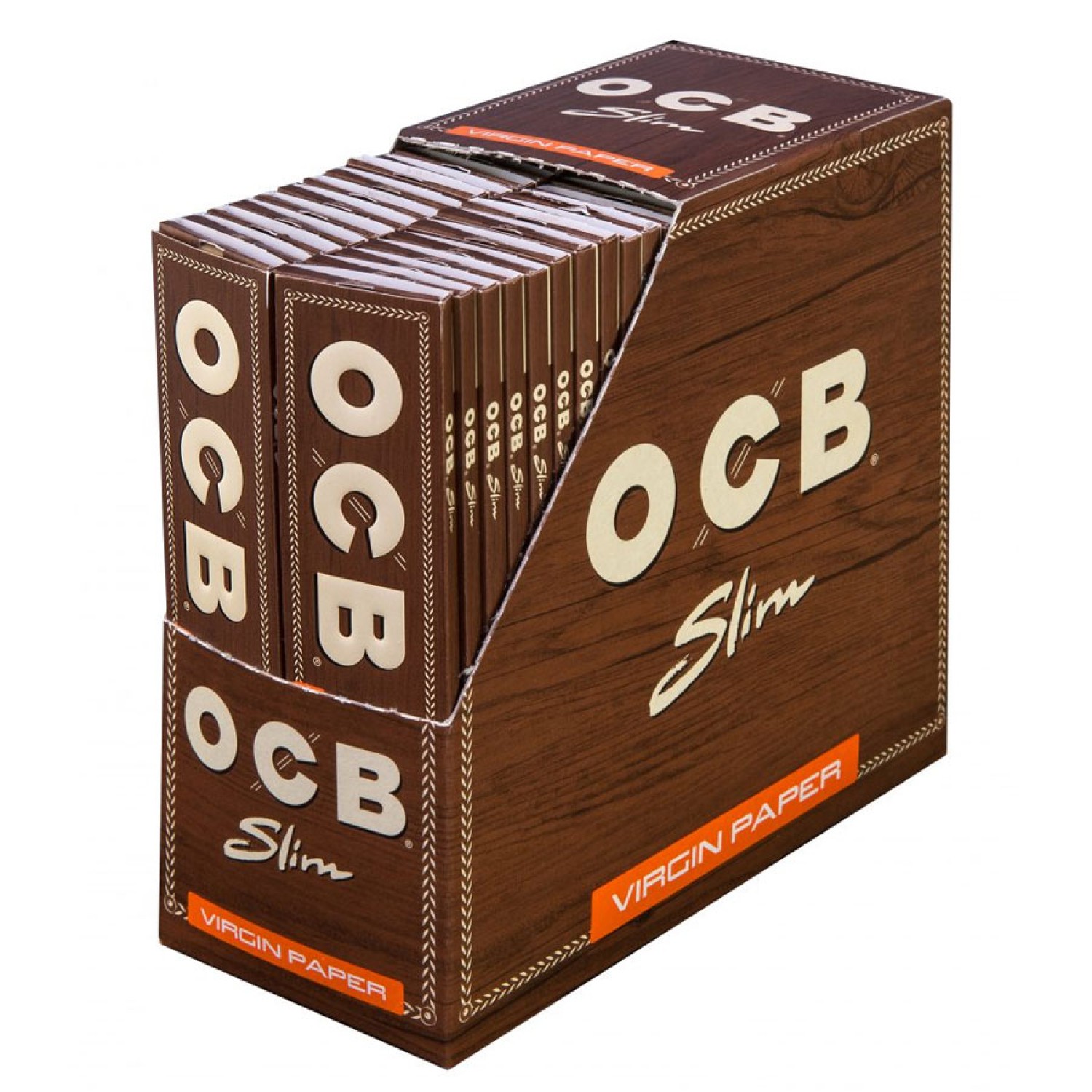 OCB Slim Braun KS Virgin Paper 50er Box