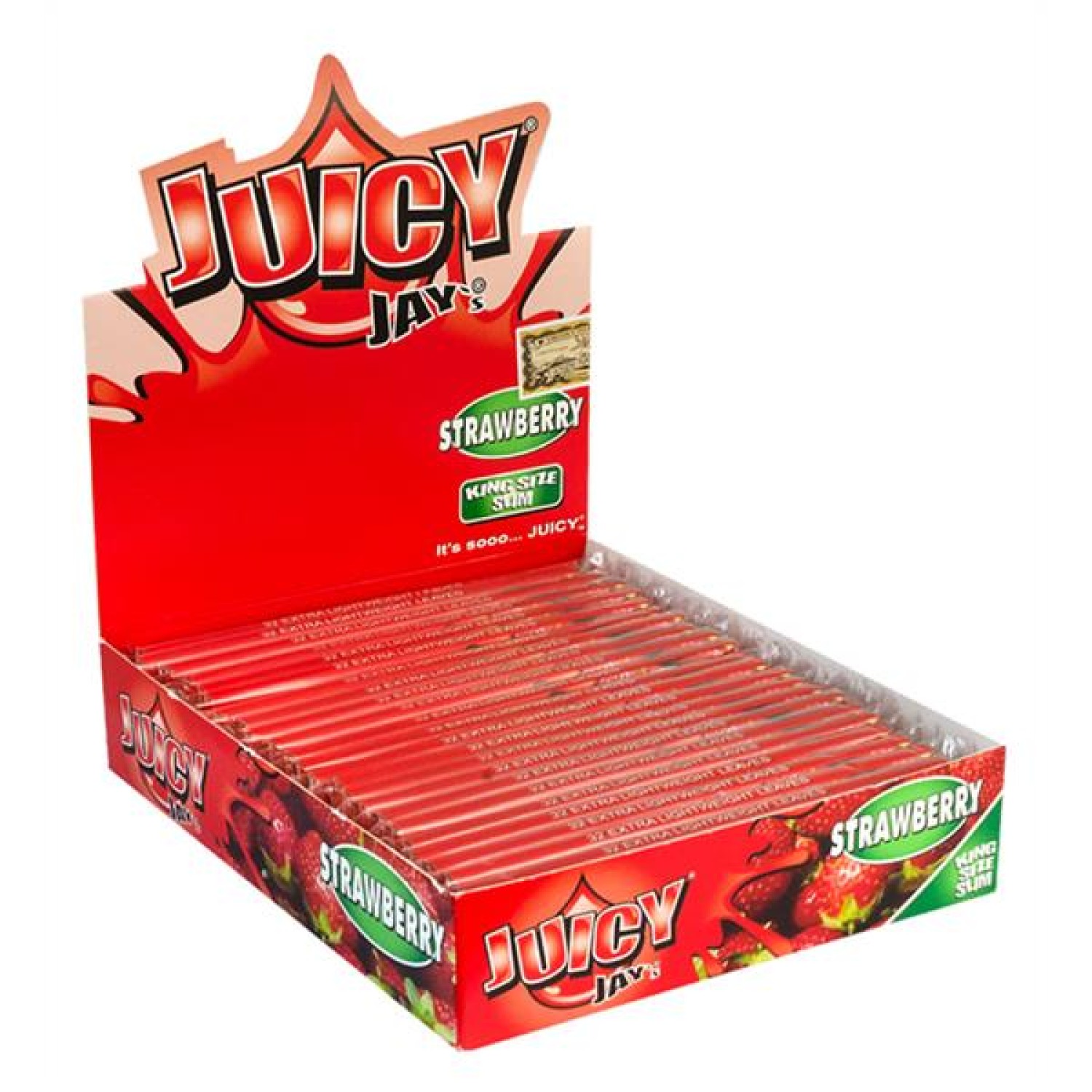 Juicy Jay’s King Size Slim Papier – Strawberry Juicy Jay’s King Size Slim Papier – Strawberry
