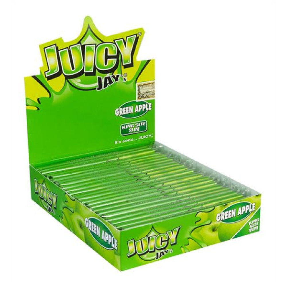 Juicy Jay’s King Size Slim Papier – Green Apple