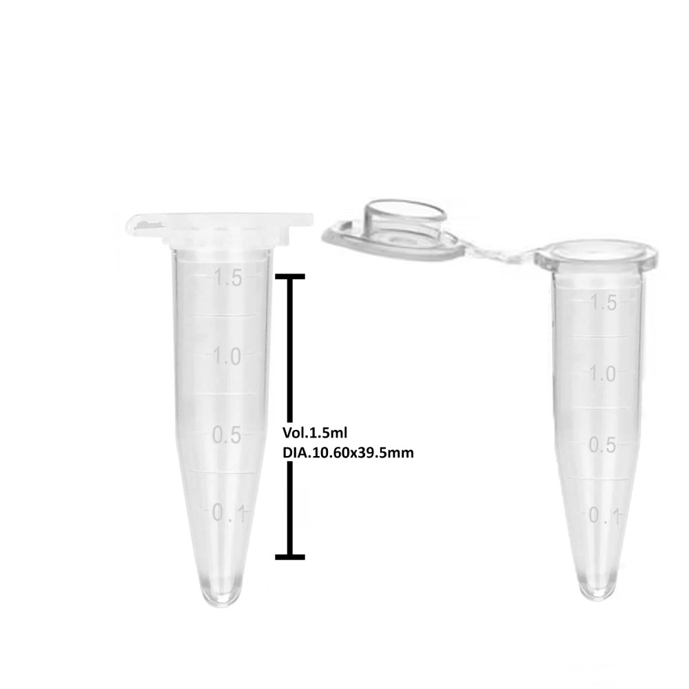 „Safe Fit“ Kapseln | Klarer Kunststoff mit Deckel | 1,5 ml/500 Stück