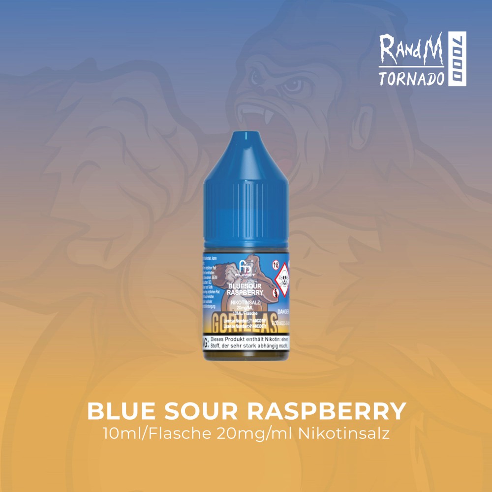 RandM Liquid Bluesour Raspberry 10ml/Flasche 20mg/ml Nikotinsalz