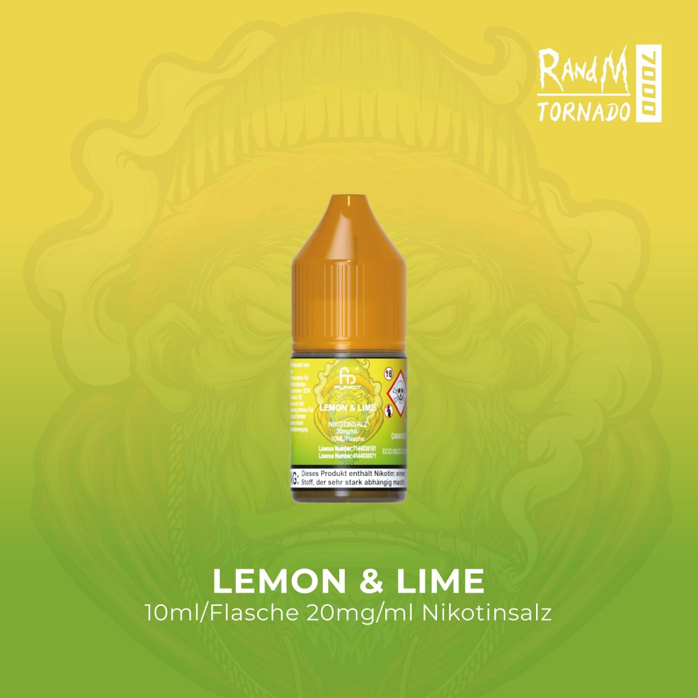 RandM Liquid Lemon Lime 10ml/Flasche 20mg/ml Nikotinsalz