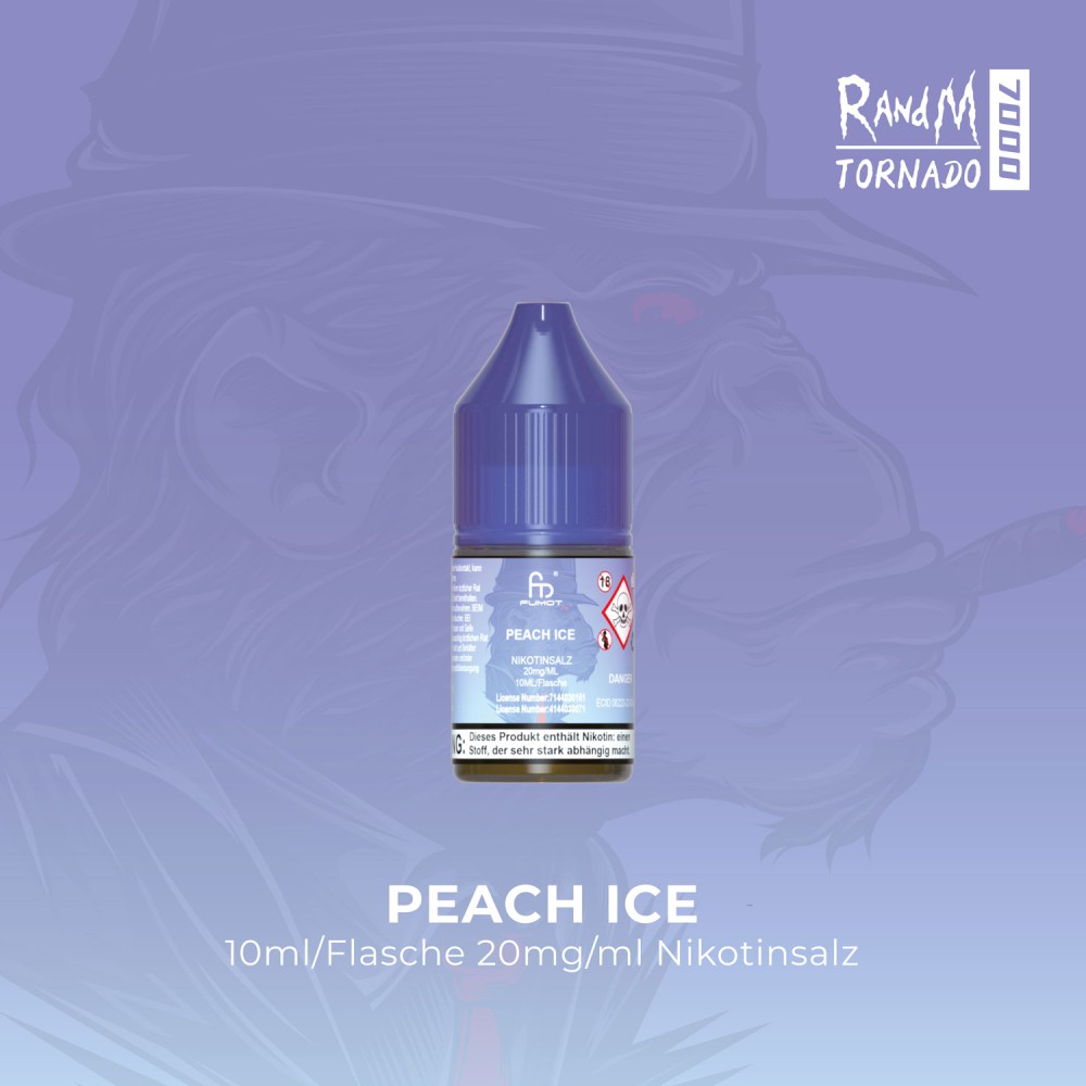 RandM Liquid Peach Ice 10ml/Flasche 20mg/ml Nikotinsalz 