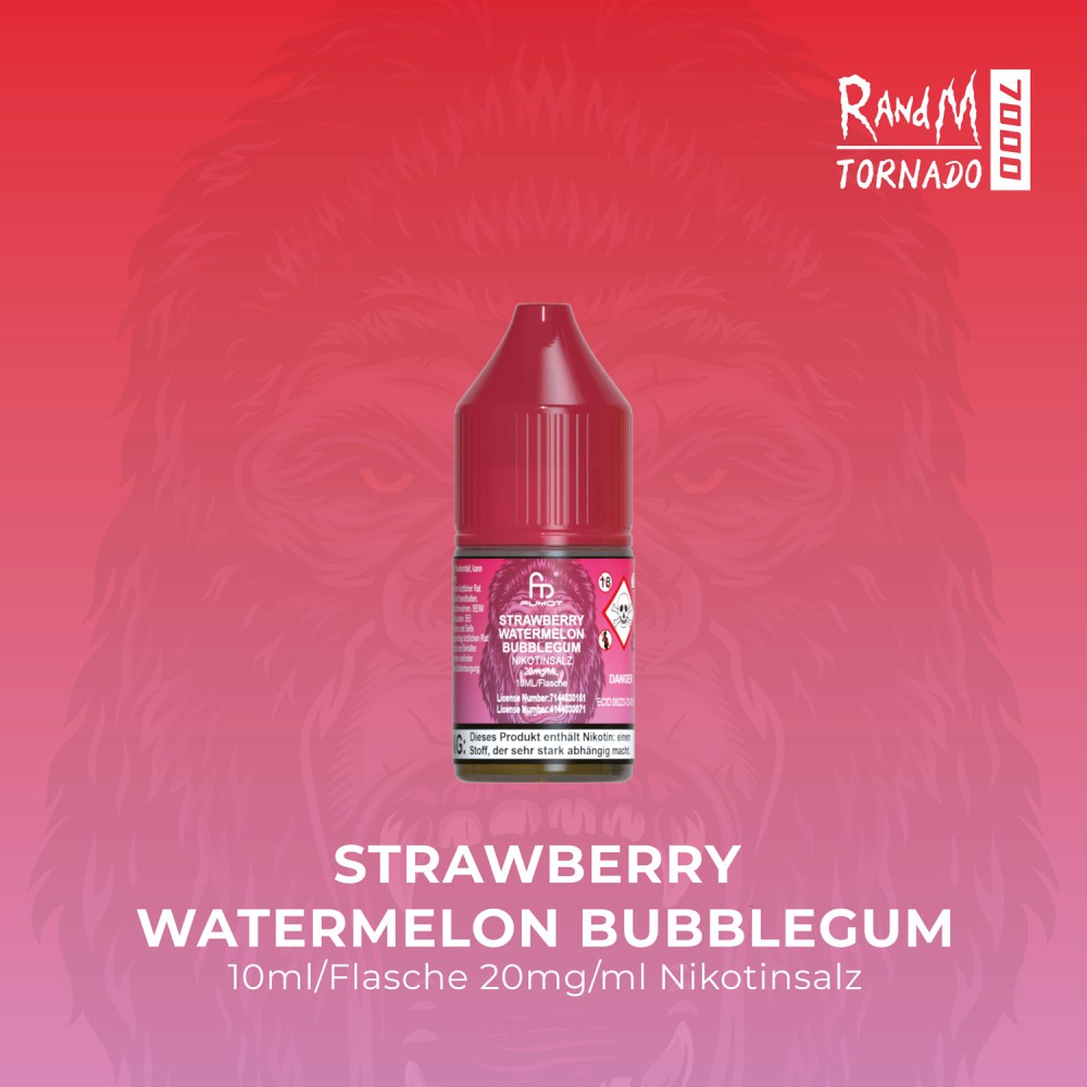 RandM Liquid Strawberry Watermelon Bubblegum 10ml/Flasche 20mg/ml Nikotinsalz