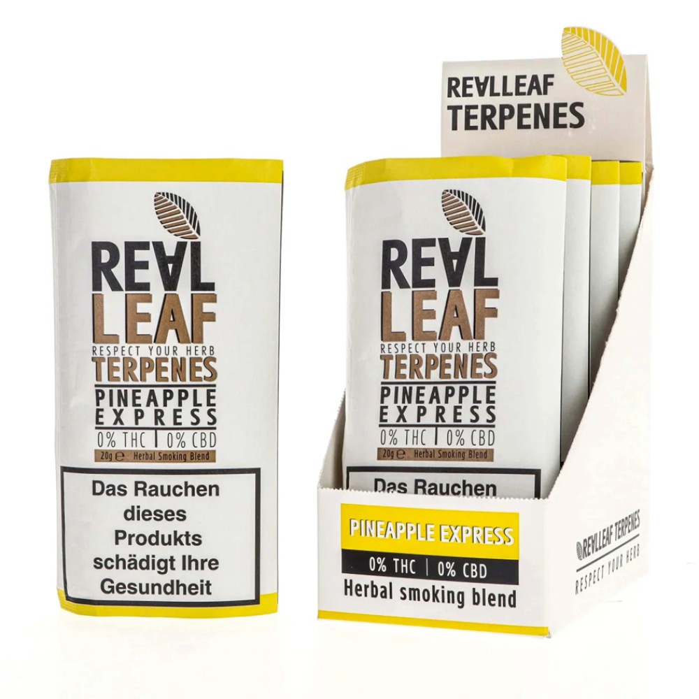 Tabakersatz Real Leaf Feinschnitt Terpenes "Pineapple Express" - 20g EVK 10,95€