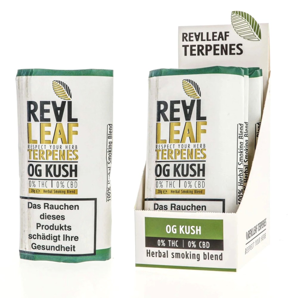 Tabakersatz Real Leaf Feinschnitt Terpenes "OG Kush" - 20g EVK 10,95€