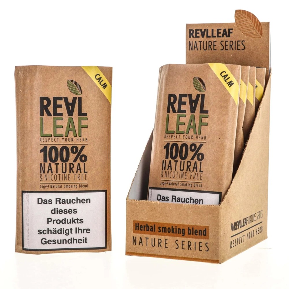 Tabakersatz Real Leaf Feinschnitt Natural "Calm" - 20g EVK 10,95€