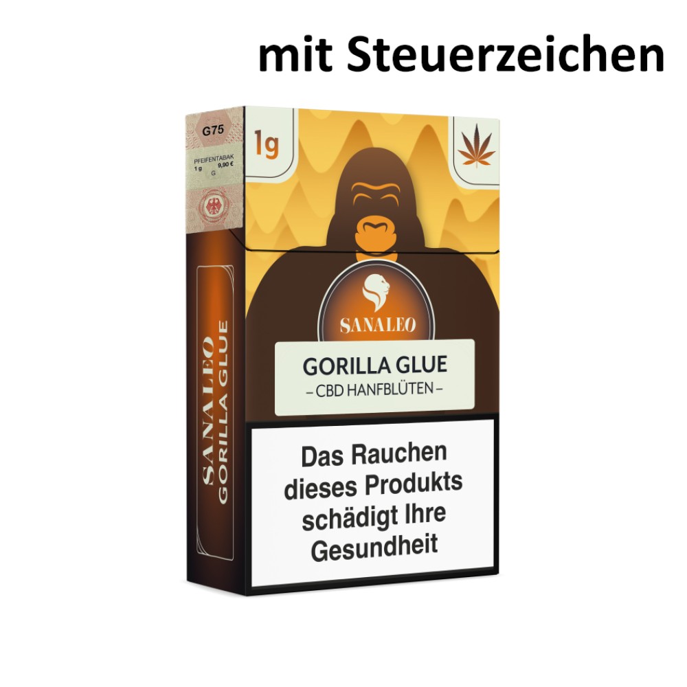 Sanaleo CBD Hanfblüten "Gorilla Glue" 1g mit Steuerzeichen 