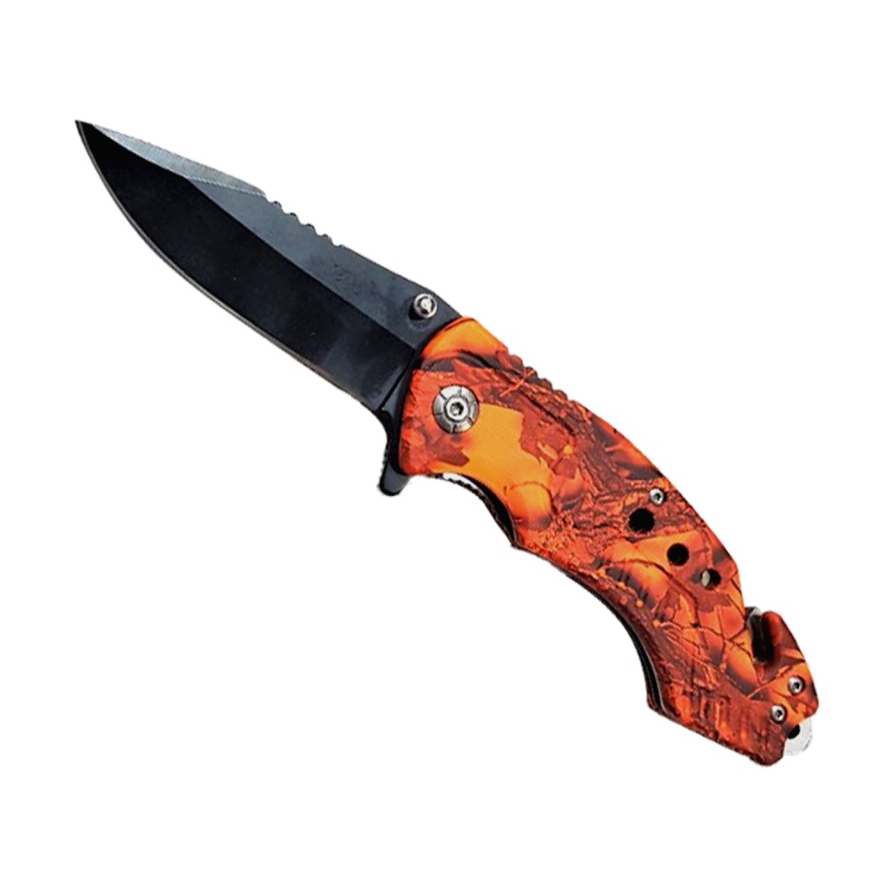 Rettungsmesser 21 cm "orange black"