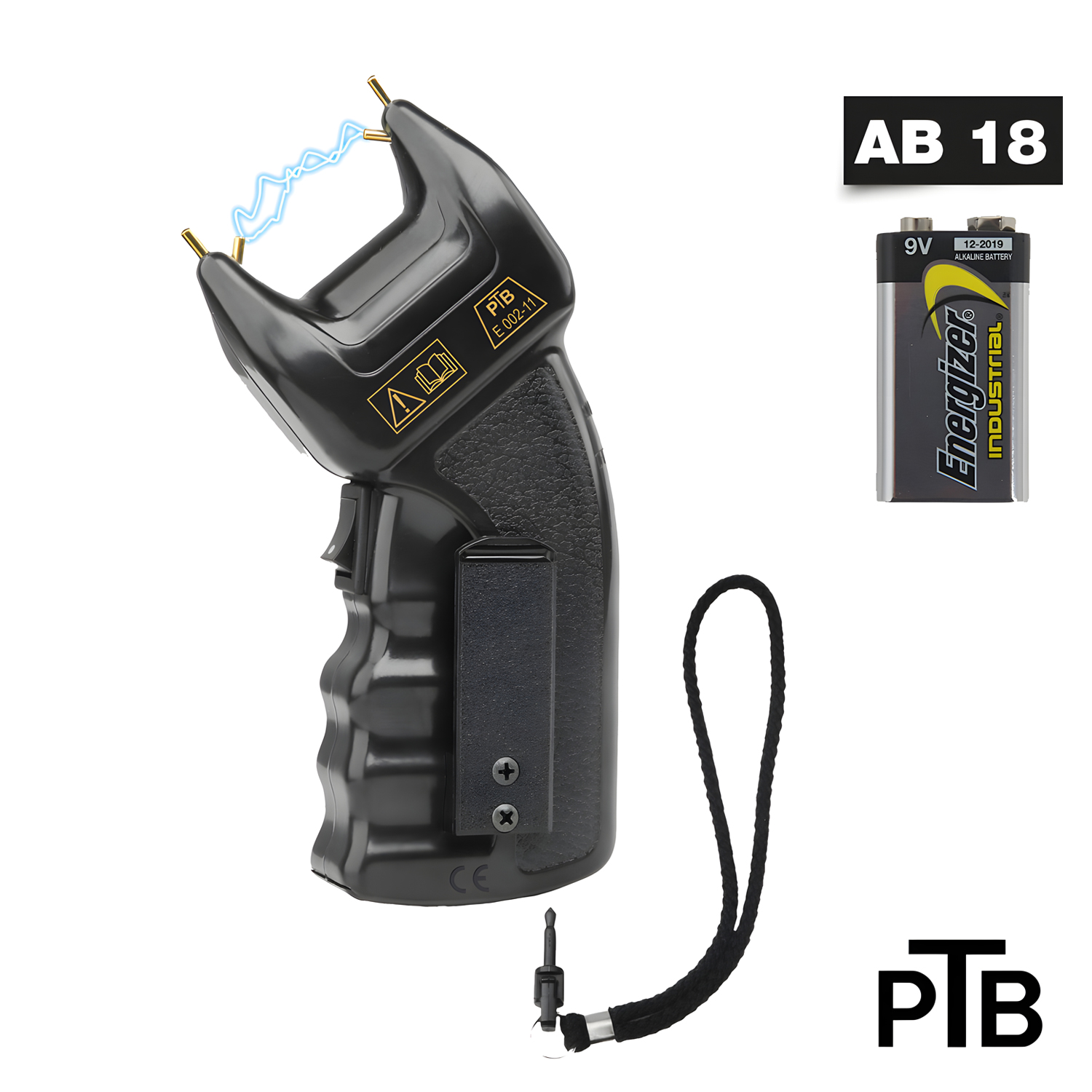 Elektroschocker - PTB-Power 200.000 V + Sicherheitsleine