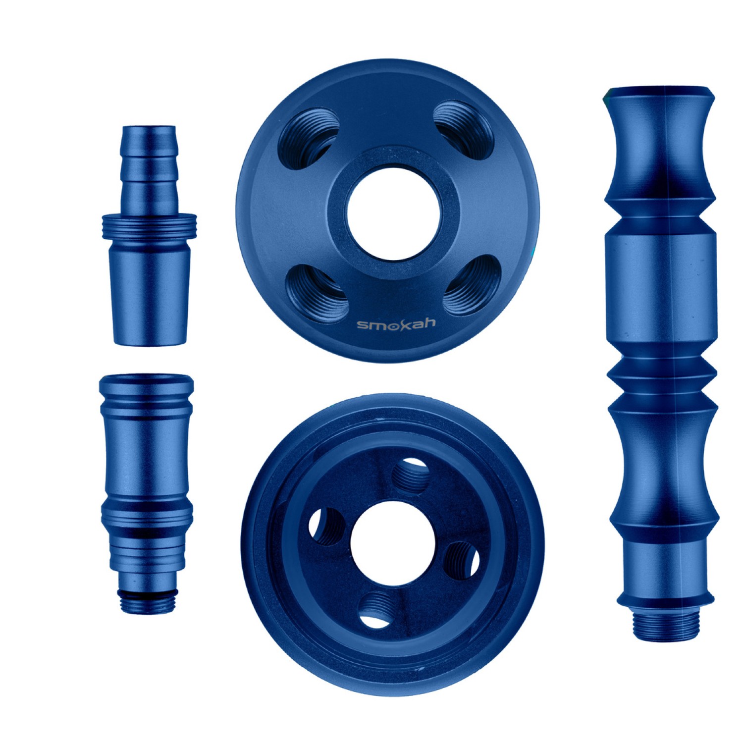 Shisha Türkis Farbe mit Steinkopf, Sieben und Griff, ca. 52 cm hoch