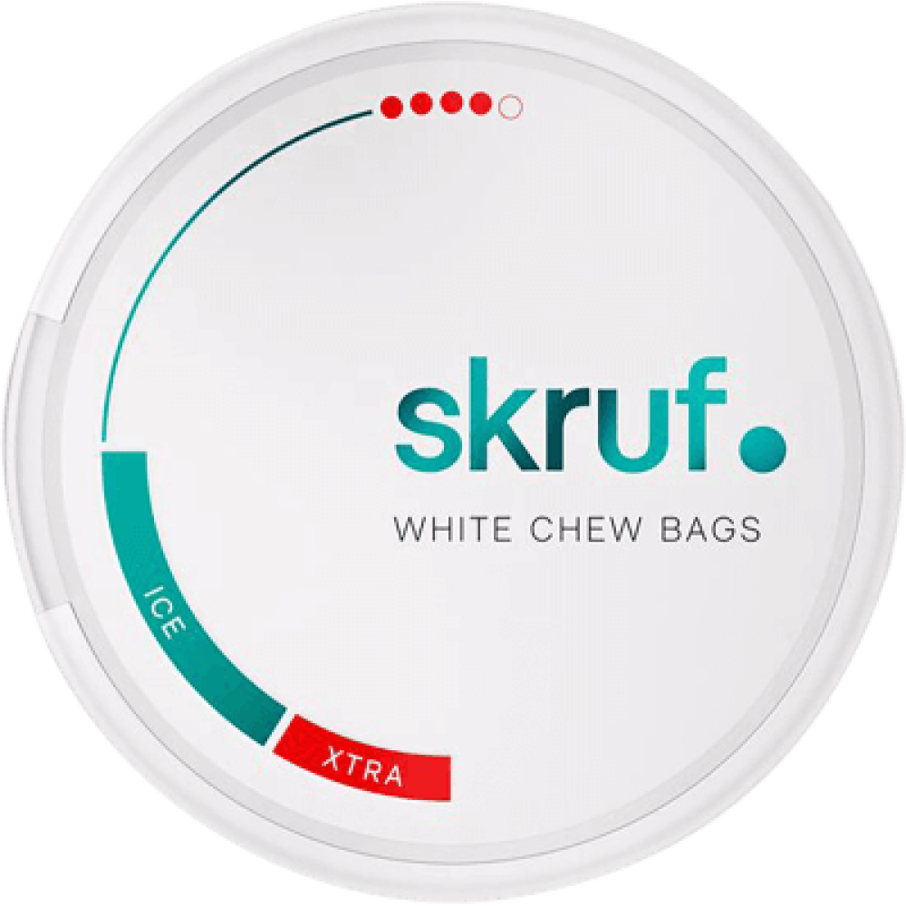 Skruf - Ice White Chew Bags #4, Pack of 10pcs