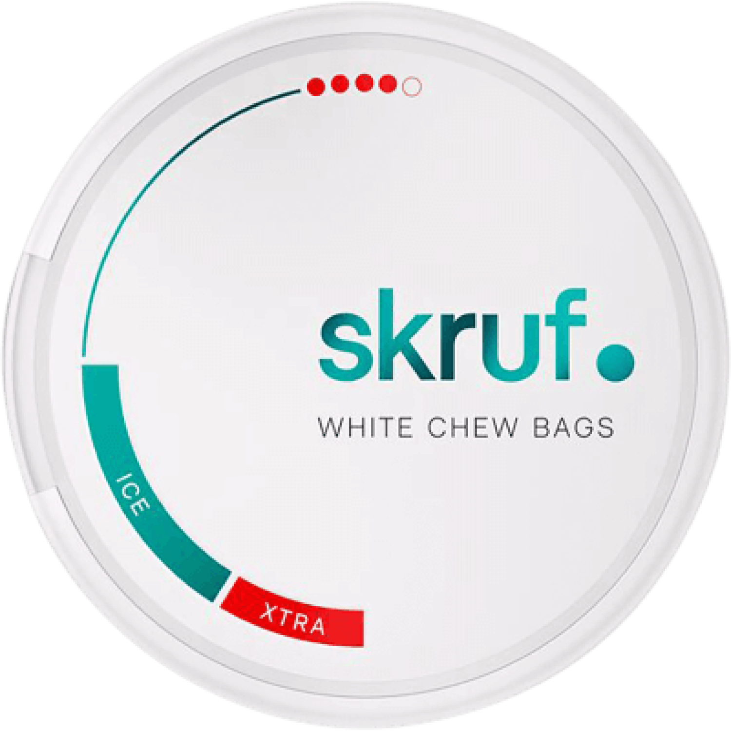 Skruf - Ice White Chew Bags #4, Pack of 10pcs