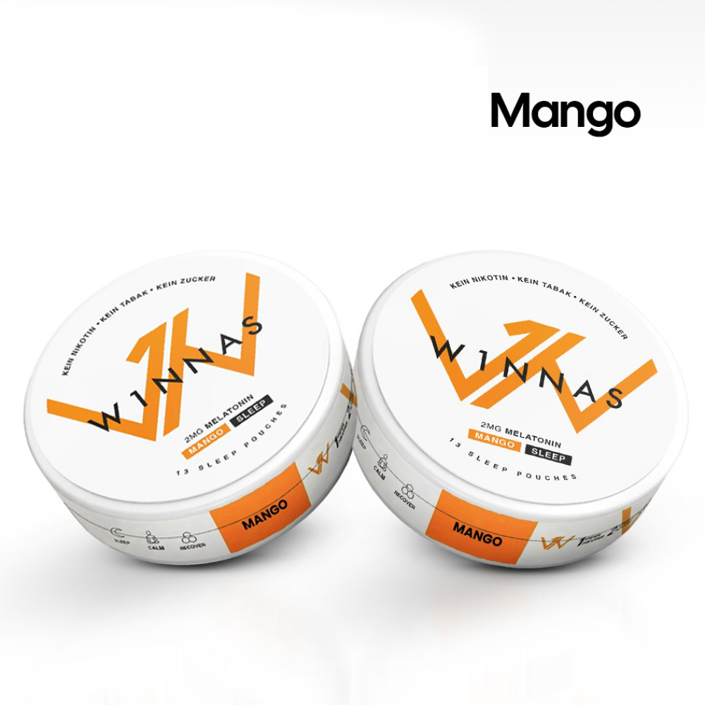 W1NNAS 2mg Melatonin Mango Sleep Pro Pouch Dose VE-10