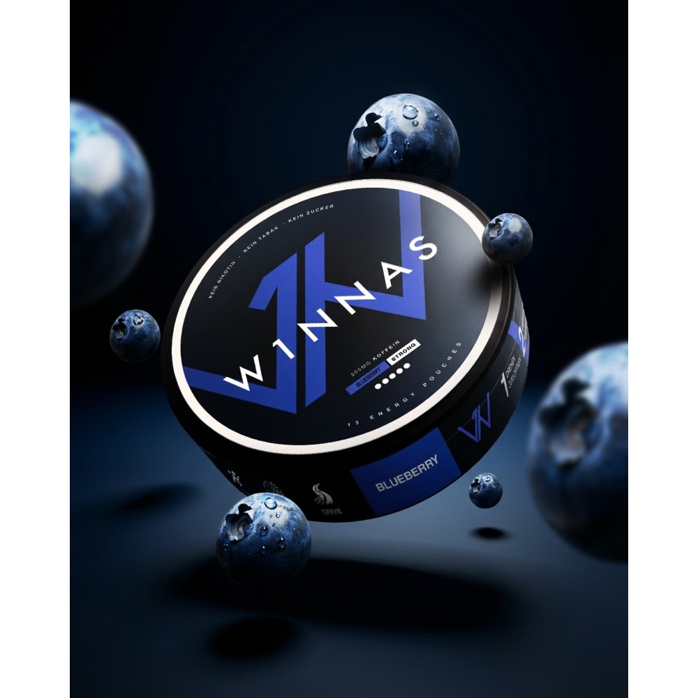 W1nnas "Blaubeere" Strong 200mg Performance Pouches Dose VE-10 W1nnas "Blaubeere" Strong 200mg Performance Pouches Dose VE-10