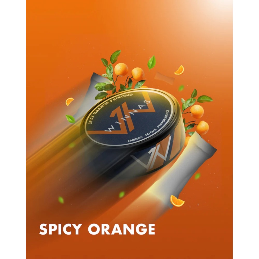 W1nnas "Spicy Orange" Strong 200mg Performance Pouches Dose VE-10 W1nnas "Spicy Orange" Strong 200mg Performance Pouches Dose VE-10