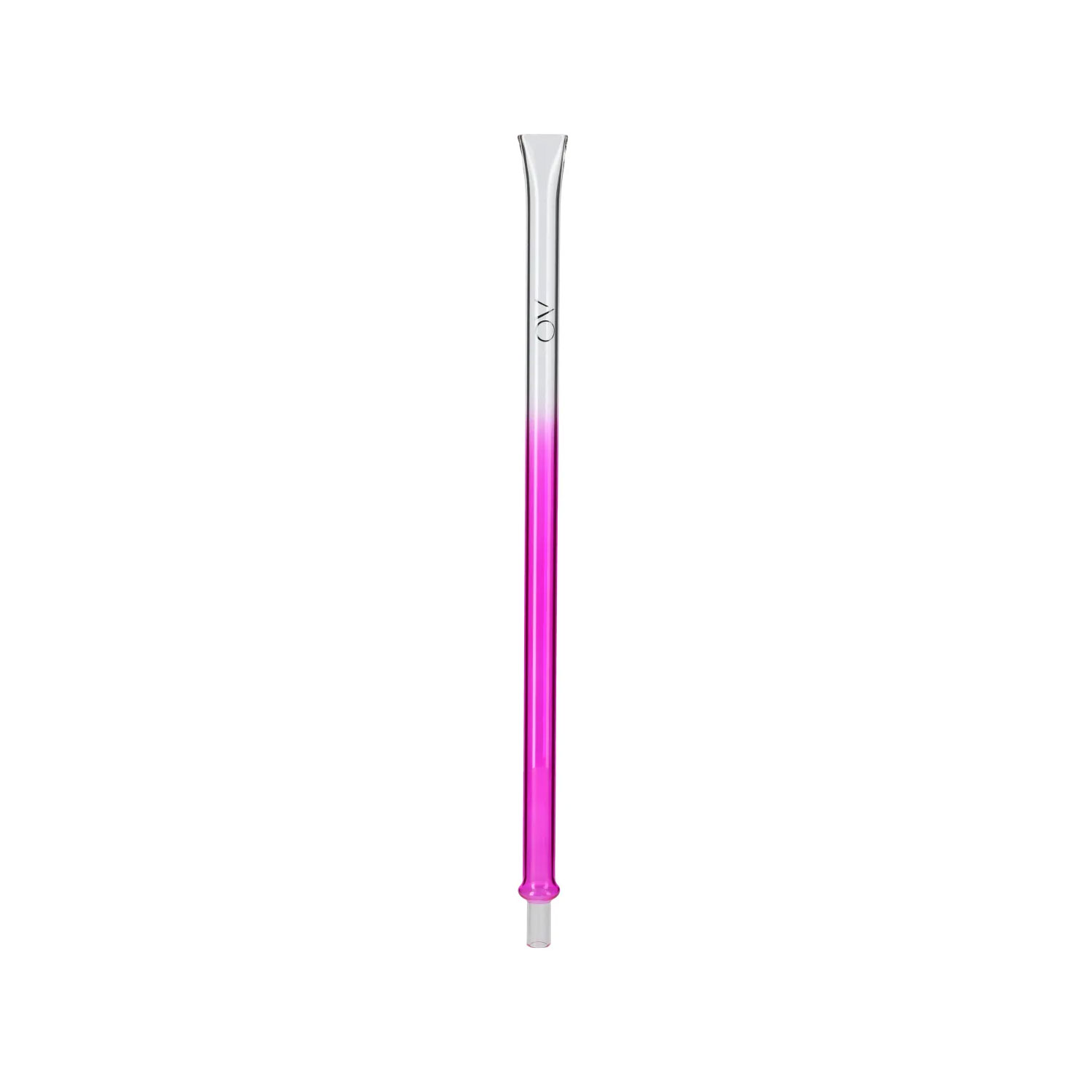 AO Glas Mundstück Runde Pink ca 43cm