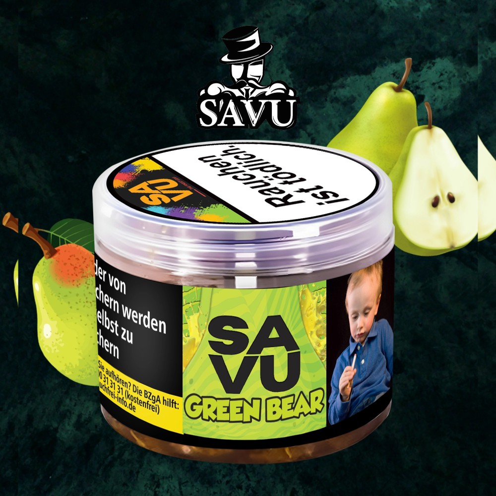 Savu Tabak Green Bear 200g, EVK 26,90€