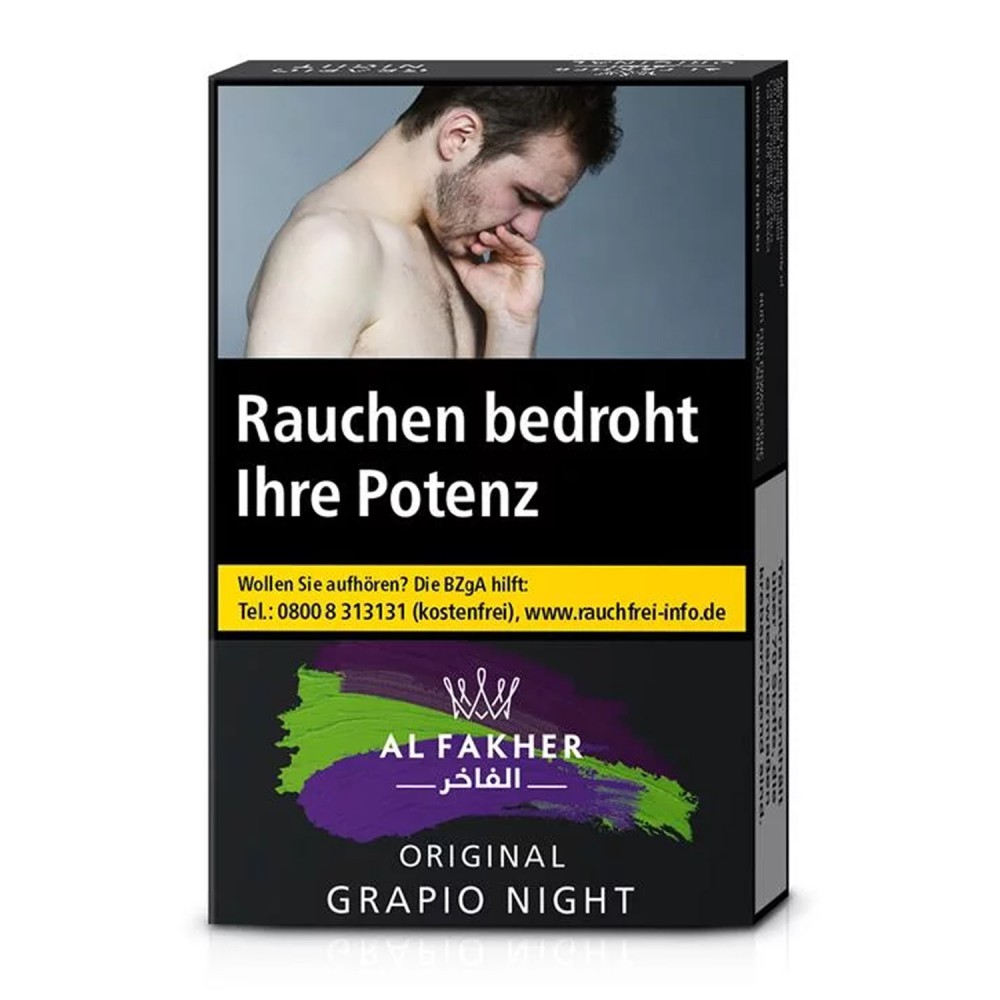 Al Fakher Tabak Grapio Night  25g VE10 , EVK 4,00€ 