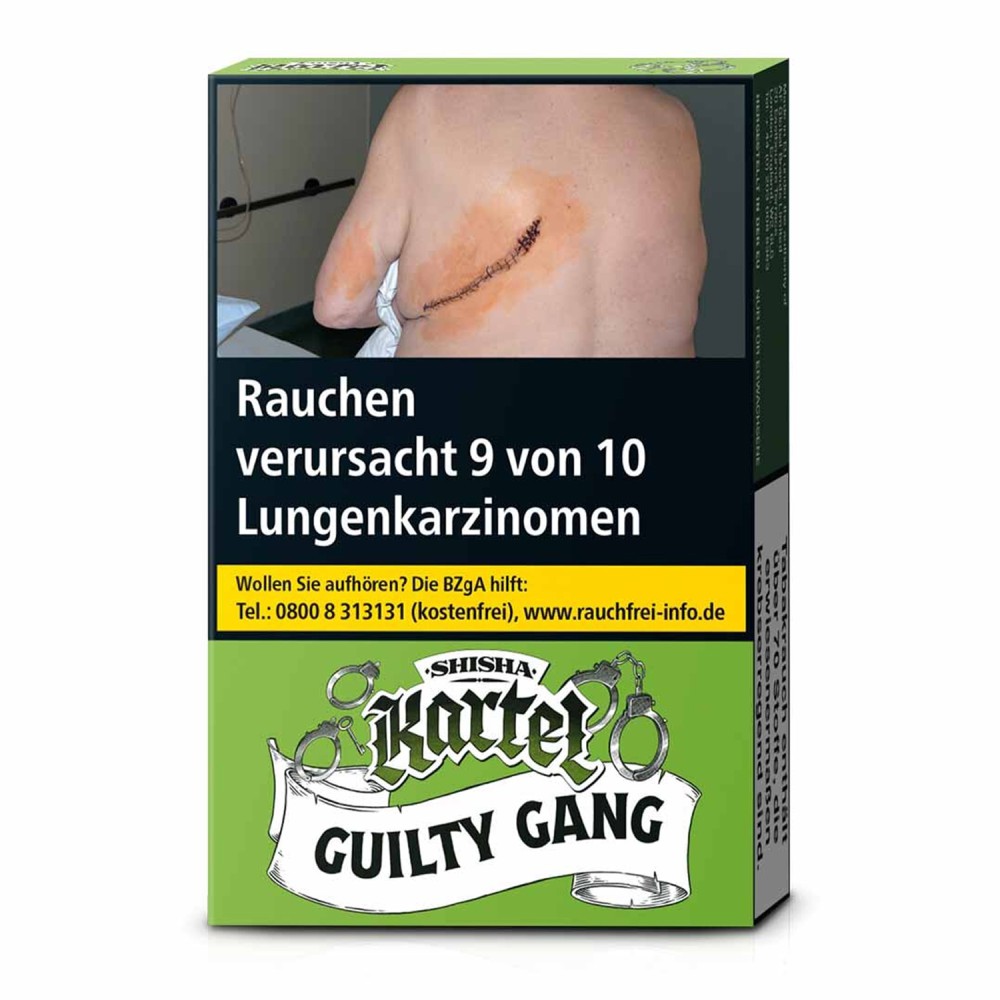 Shisha Kartel GUILTY GANG  25g VE10,EVK 3,00€