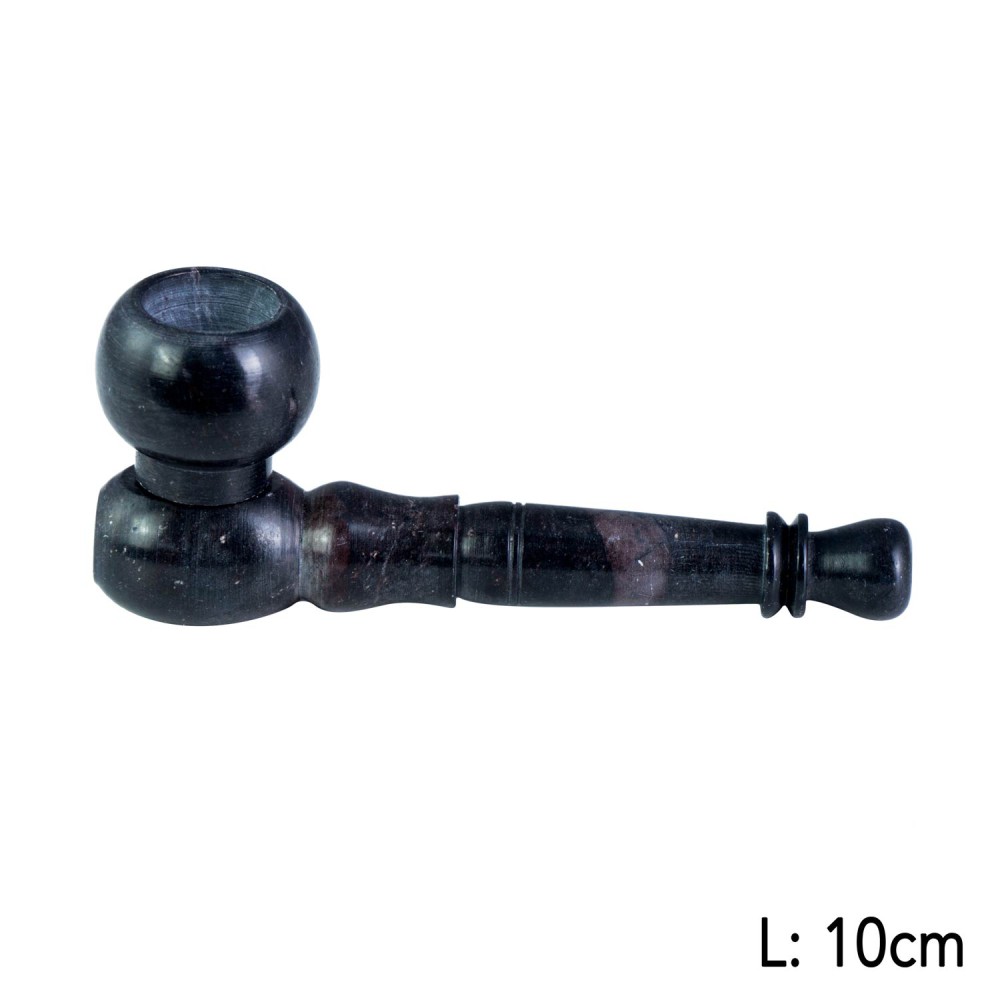 Specksteinpfeife Glatt in vers. Farbe 10cm
