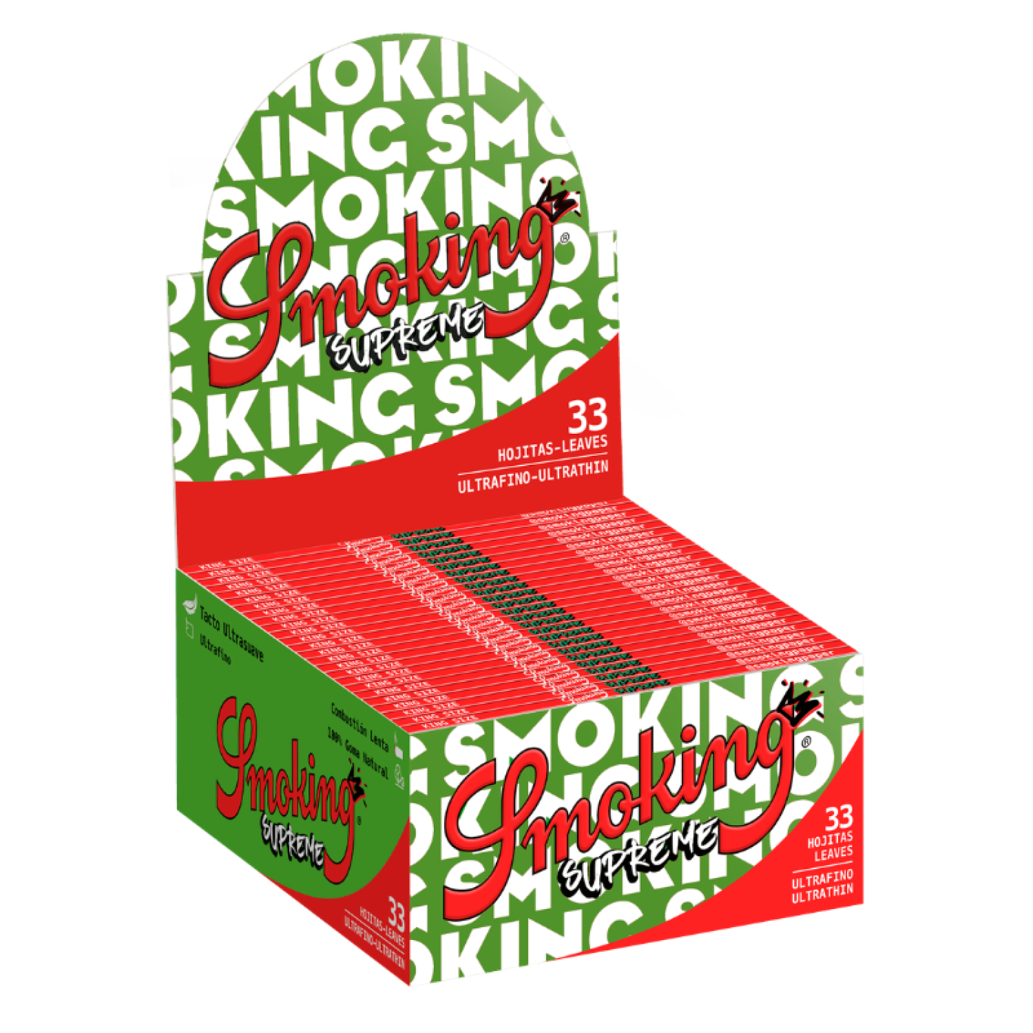 Smoking Supreme King Size Slim Papier 50er Box a 33 Blatt 
